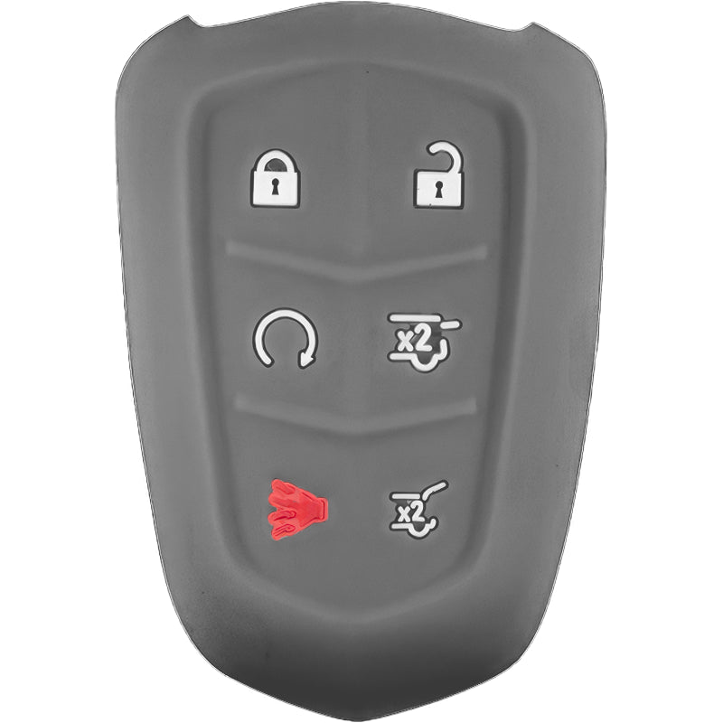 Silicone Protective Key Fob Cover For Cadillac 6 Buttons Regular Remote