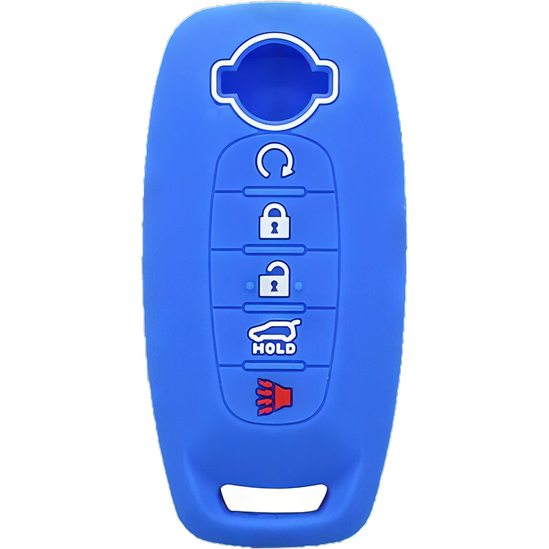 Silicone Key Fob Cover For Nissan 5 Buttons Smart Key Remote