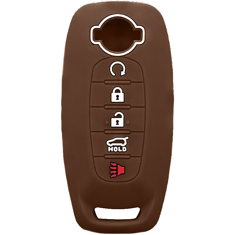 Silicone Key Fob Cover For Nissan 5 Buttons Smart Key Remote