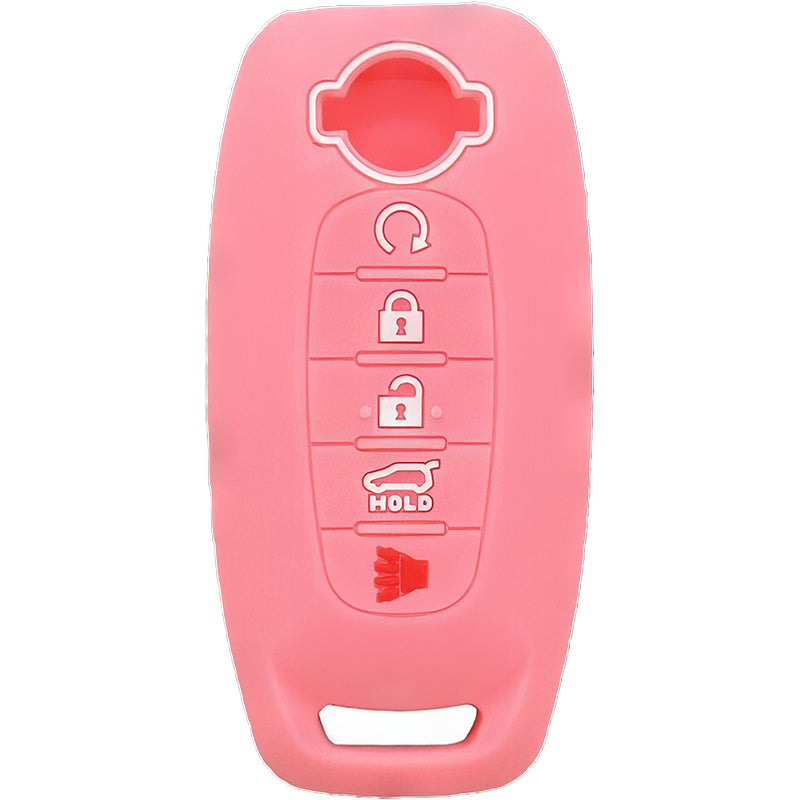 Silicone Key Fob Cover For Nissan 5 Buttons Smart Key Remote