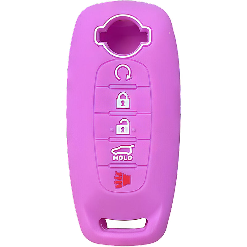 Silicone Key Fob Cover For Nissan 5 Buttons Smart Key Remote