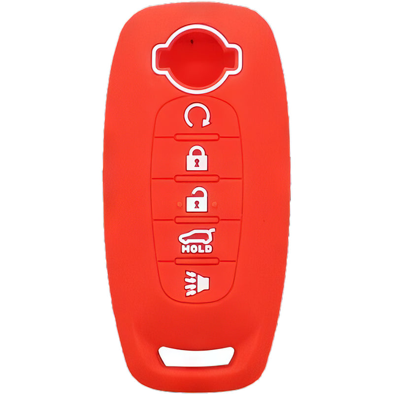Silicone Key Fob Cover For Nissan 5 Buttons Smart Key Remote