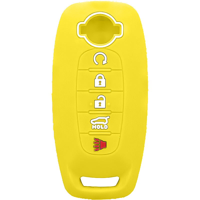 Silicone Key Fob Cover For Nissan 5 Buttons Smart Key Remote