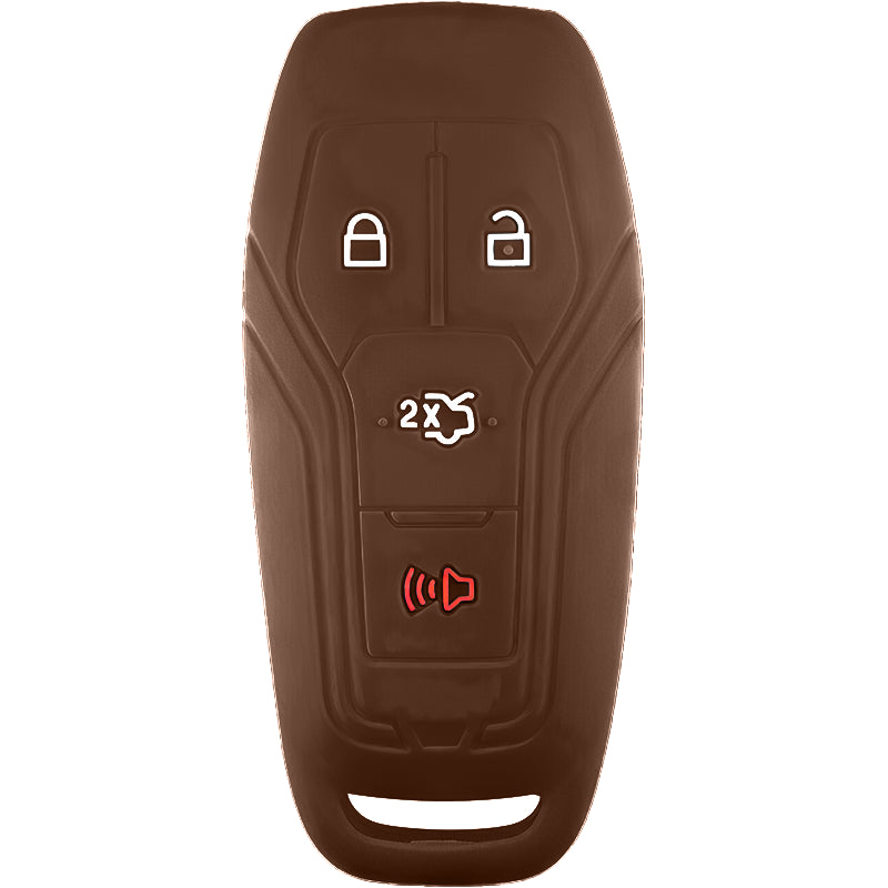 Silicone Key Fob Cover For Ford 4 Buttons Slim Smart Key Remote