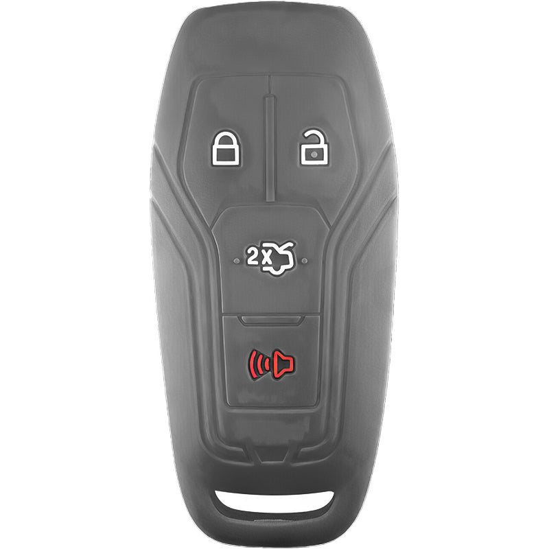Silicone Key Fob Cover For Ford 4 Buttons Slim Smart Key Remote