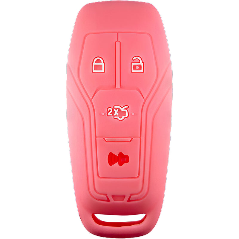 Silicone Key Fob Cover For Ford 4 Buttons Slim Smart Key Remote