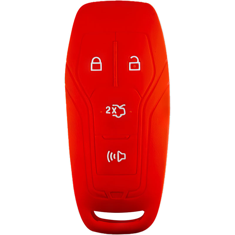 Silicone Key Fob Cover For Ford 4 Buttons Slim Smart Key Remote