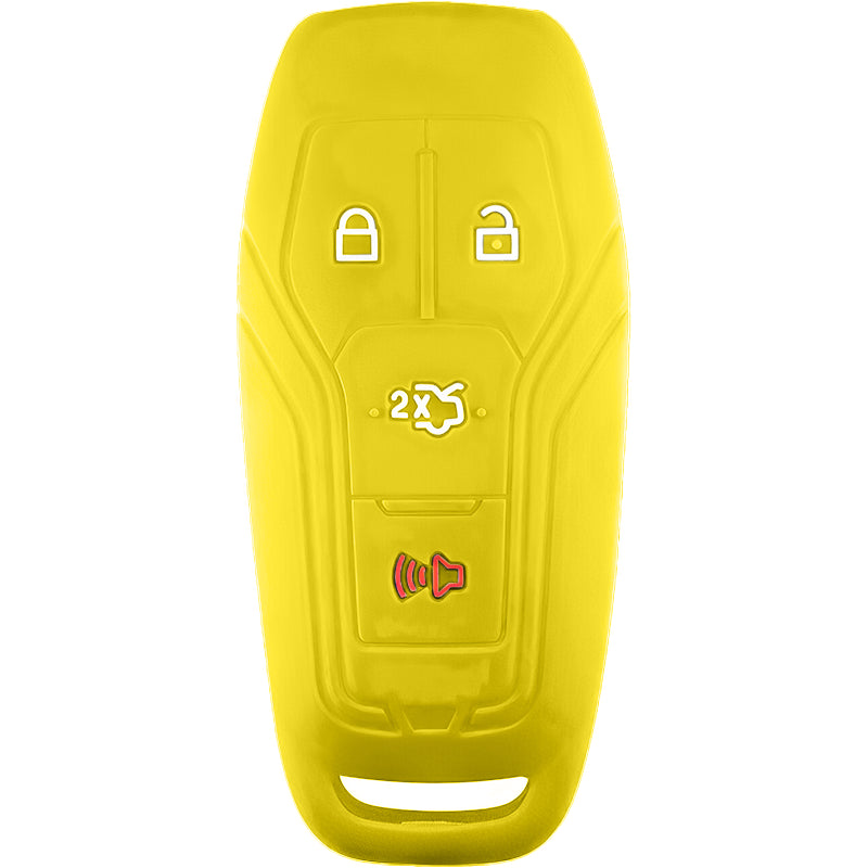 Silicone Key Fob Cover For Ford 4 Buttons Slim Smart Key Remote