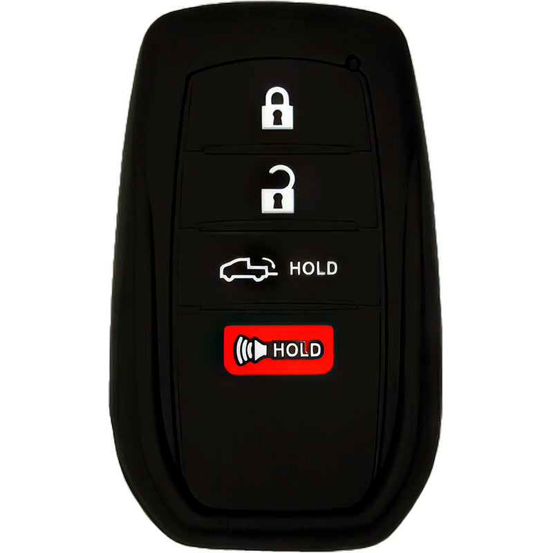 Silicone Protective Key Fob Cover For Toyota 4 Buttons Smart Key Remote