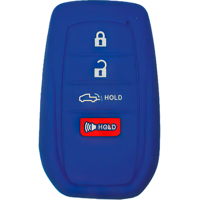 Silicone Protective Key Fob Cover For Toyota 4 Buttons Smart Key Remote