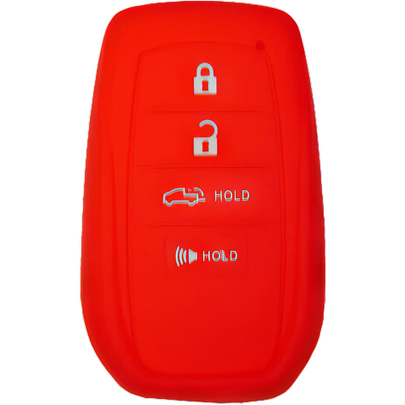 Silicone Protective Key Fob Cover For Toyota 4 Buttons Smart Key Remote