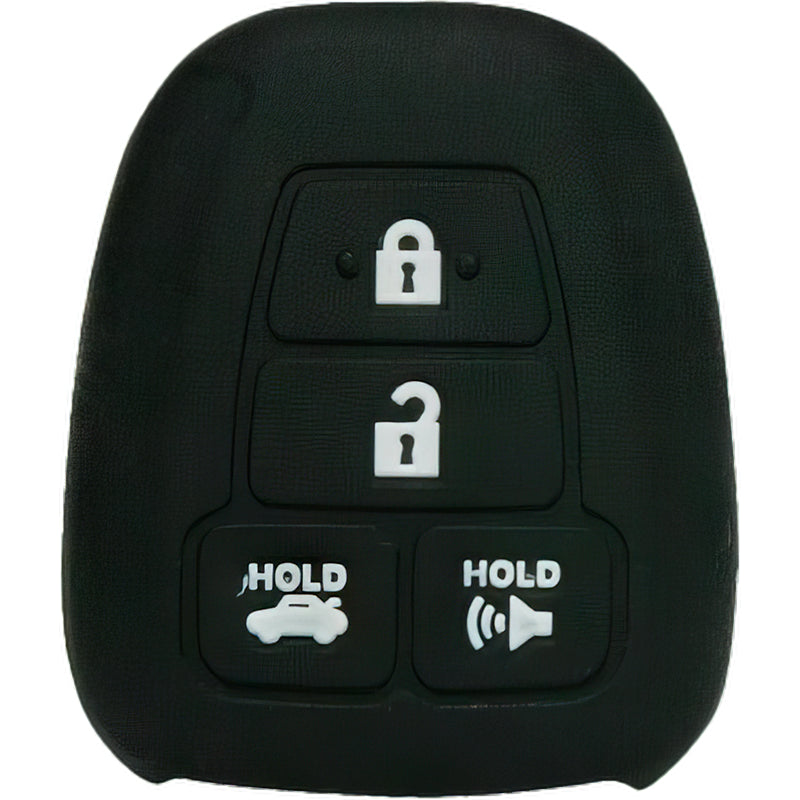 Silicone Protective Key Fob Cover For Toyota 4 Buttons Remote Head Key