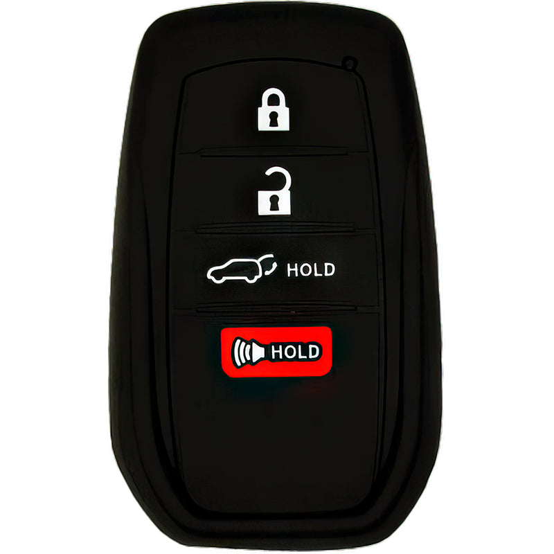 Silicone Protective Key Fob Cover For Toyota 4 Buttons Smart Key Remote