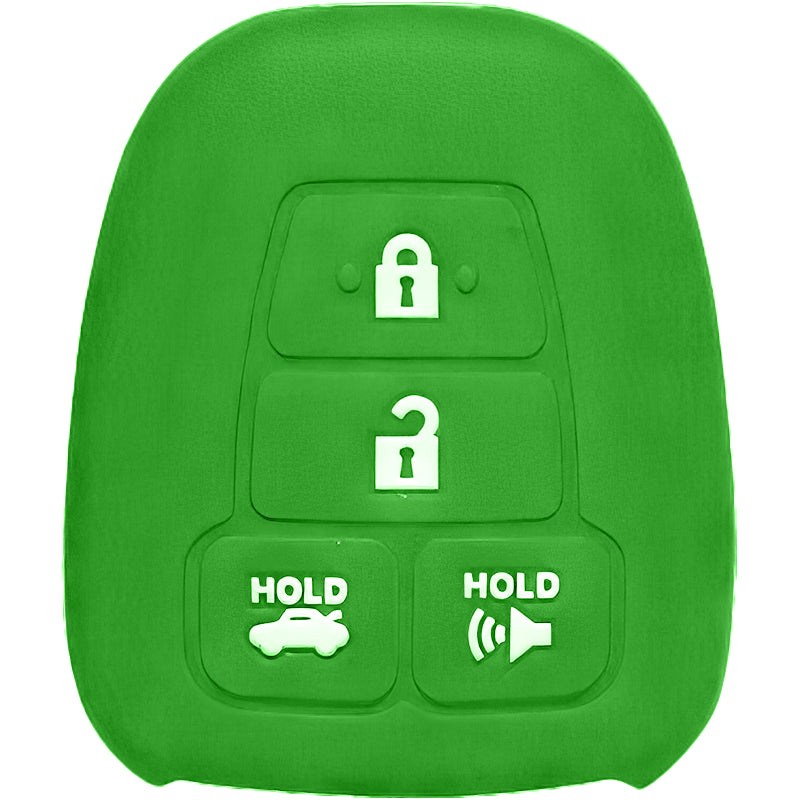 Silicone Protective Key Fob Cover For Toyota 4 Buttons Remote Head Key