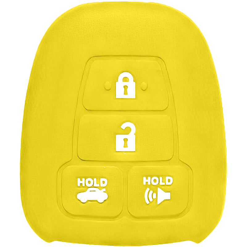 Silicone Protective Key Fob Cover For Toyota 4 Buttons Remote Head Key