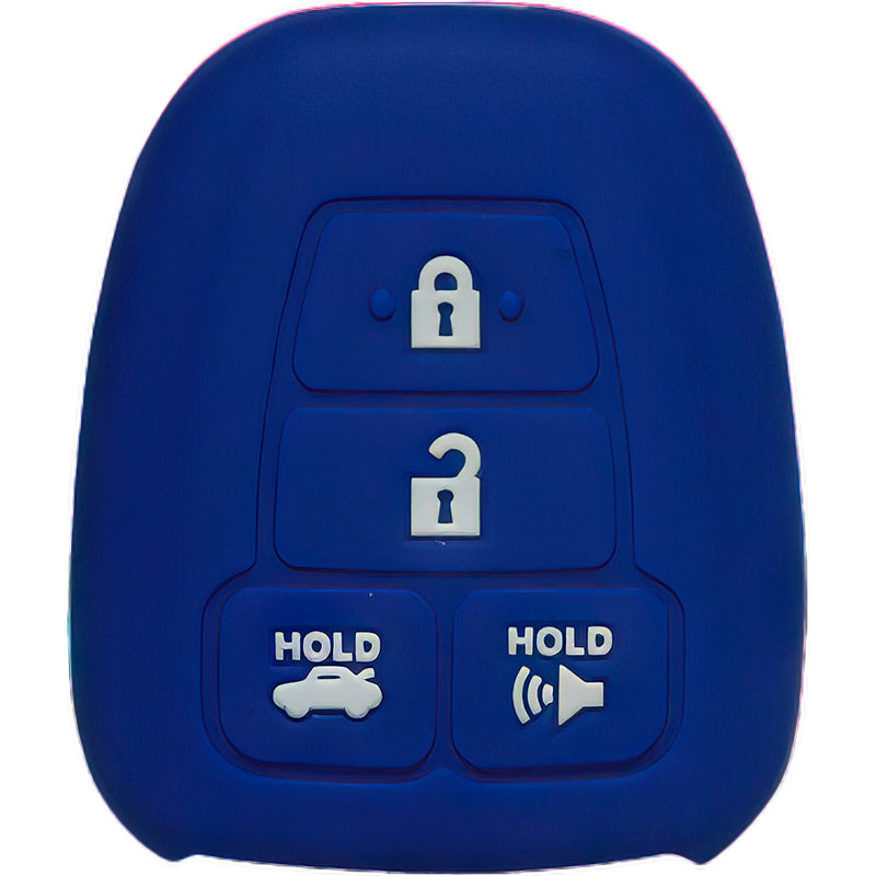 Silicone Protective Key Fob Cover For Toyota 4 Buttons Remote Head Key