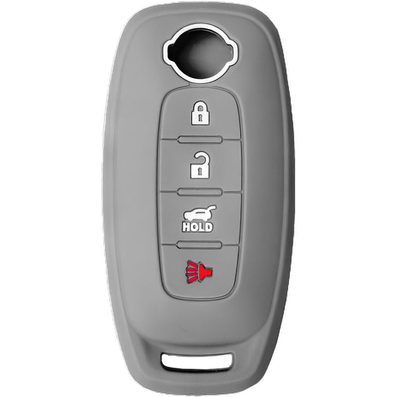 Silicone Key Fob Cover For Nissan 4 Buttons Smart Key Remote