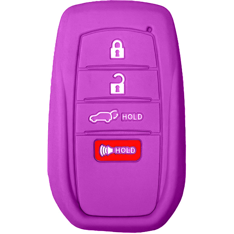 Silicone Protective Key Fob Cover For Toyota 4 Buttons Smart Key Remote