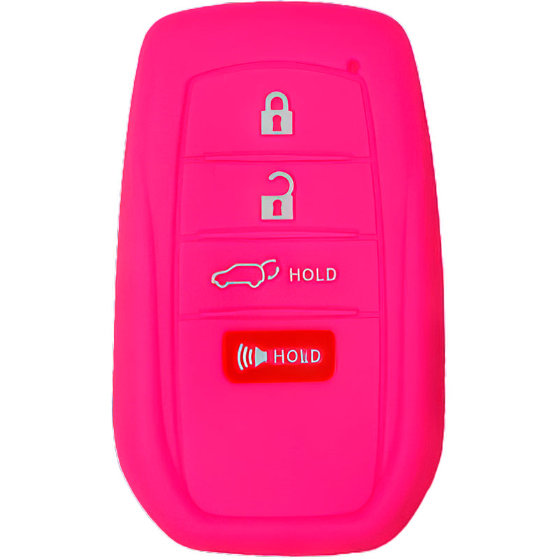 Silicone Protective Key Fob Cover For Toyota 4 Buttons Smart Key Remote