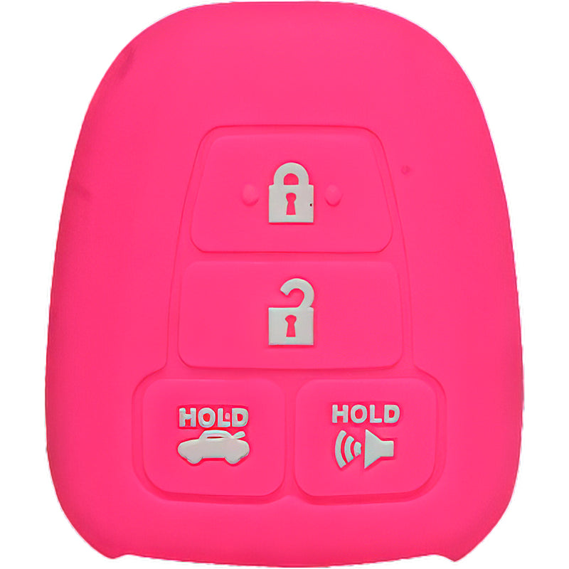 Silicone Protective Key Fob Cover For Toyota 4 Buttons Remote Head Key