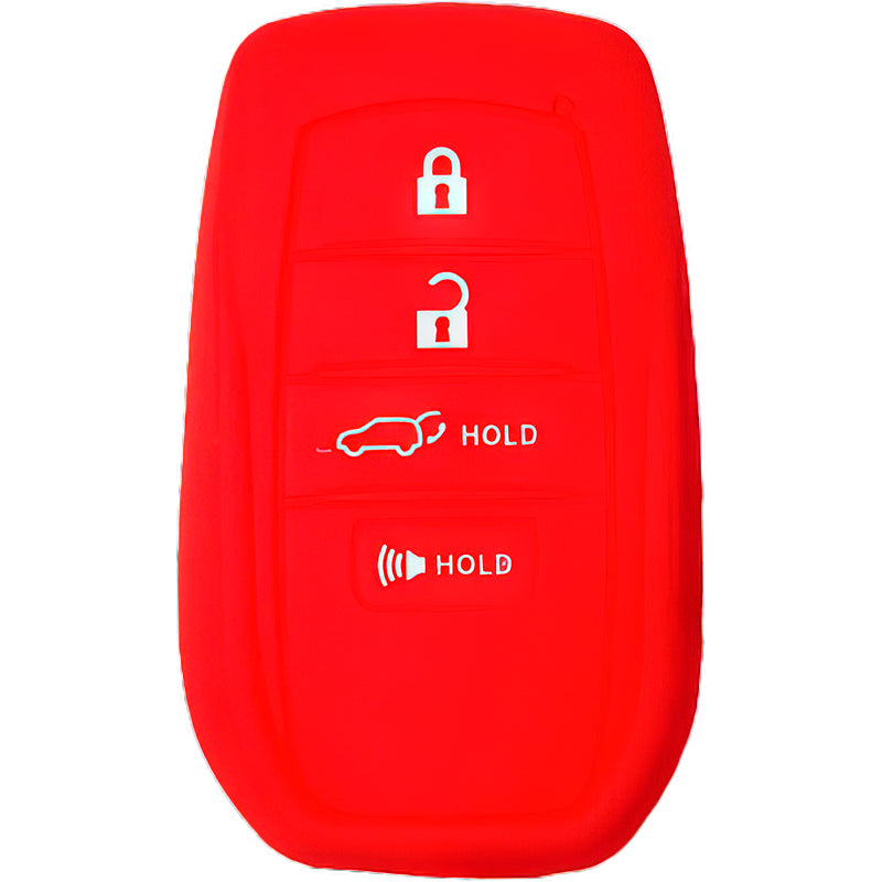 Silicone Protective Key Fob Cover For Toyota 4 Buttons Smart Key Remote
