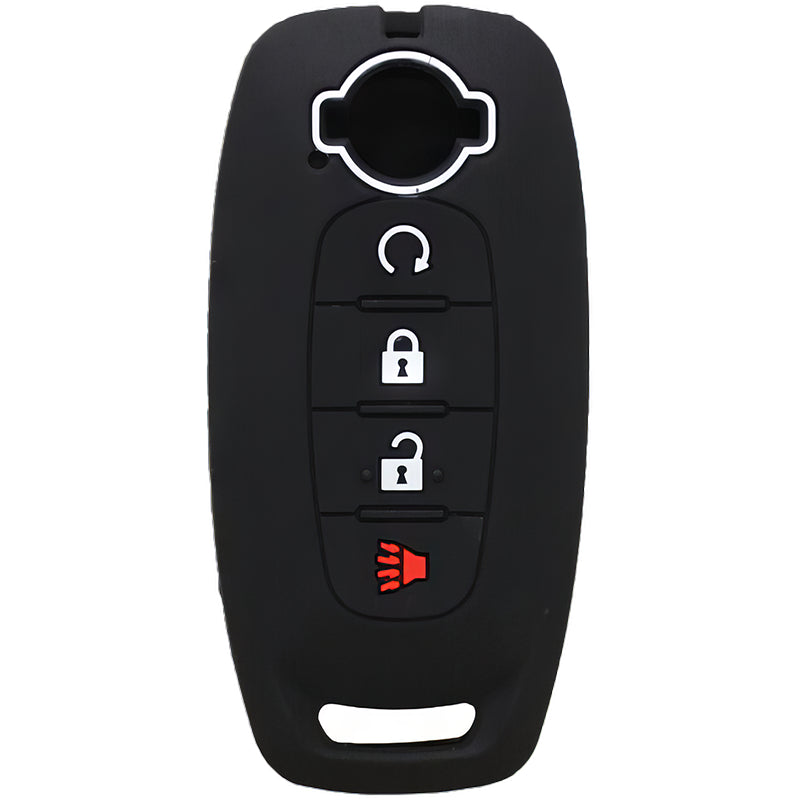 Silicone Key Fob Cover For Nissan 4 Buttons Smart Key Remote