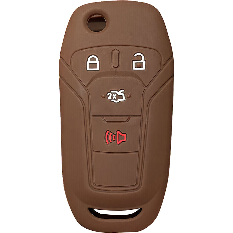 Silicone Key Fob Cover For Ford 4 Buttons Flipkey Remote