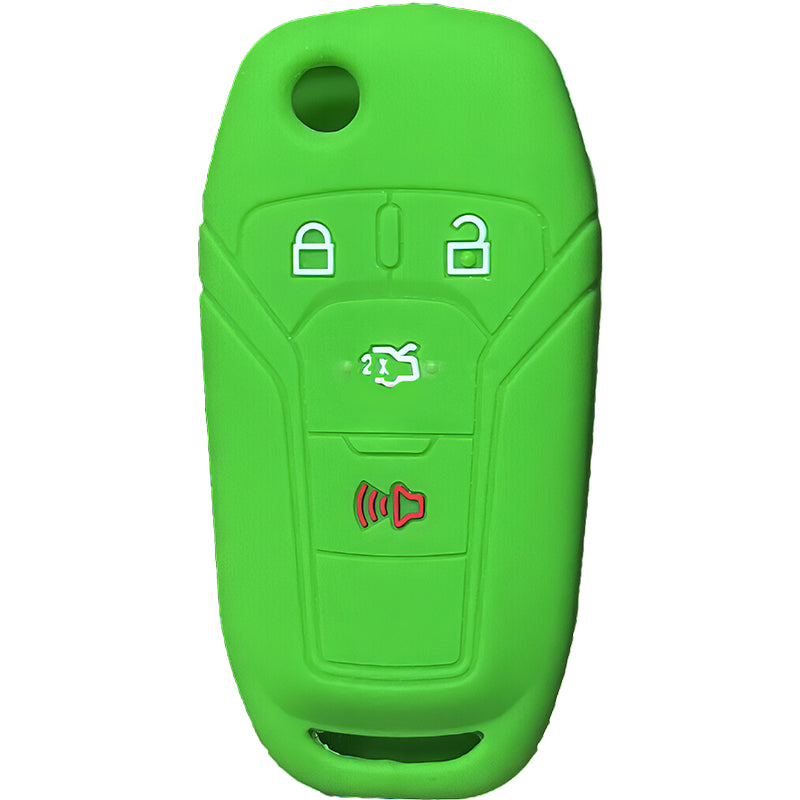 Silicone Key Fob Cover For Ford 4 Buttons Flipkey Remote