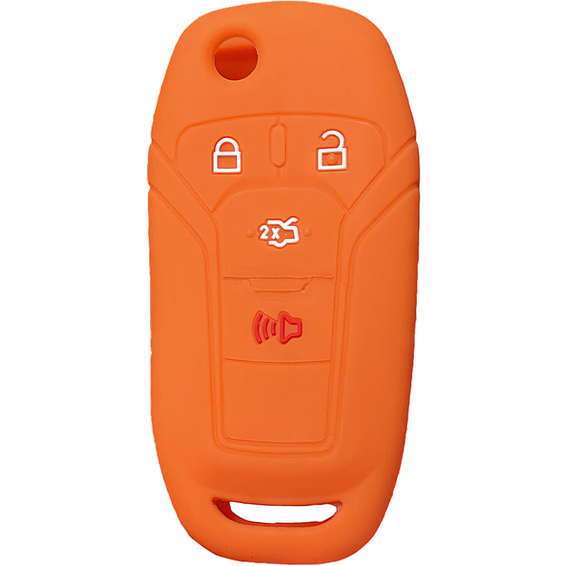 Silicone Key Fob Cover For Ford 4 Buttons Flipkey Remote
