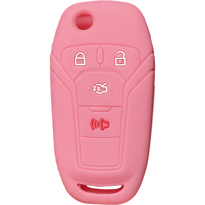 Silicone Key Fob Cover For Ford 4 Buttons Flipkey Remote