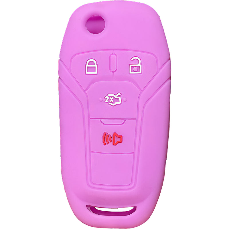 Silicone Key Fob Cover For Ford 4 Buttons Flipkey Remote