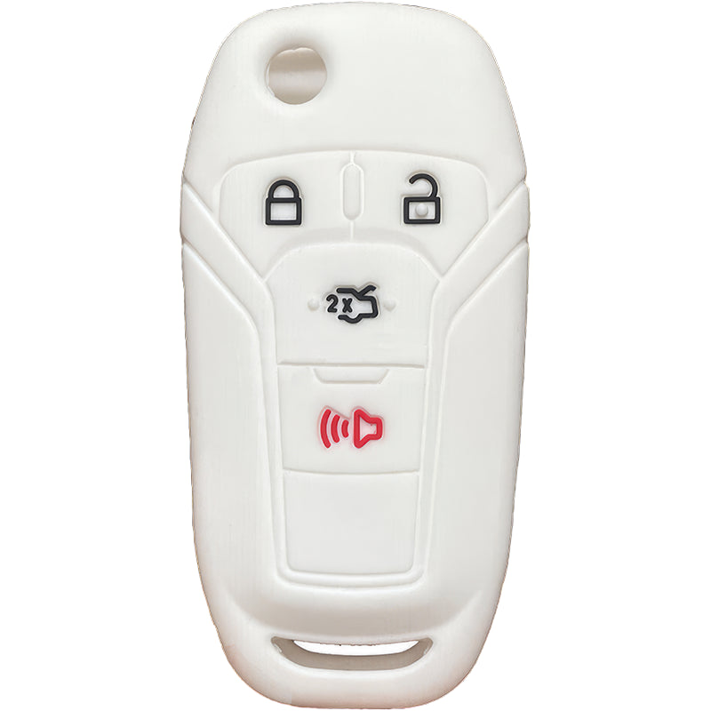 Silicone Key Fob Cover For Ford 4 Buttons Flipkey Remote