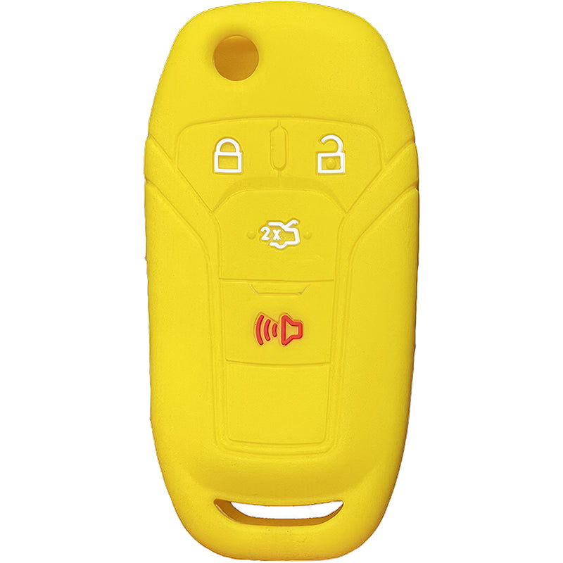 Silicone Key Fob Cover For Ford 4 Buttons Flipkey Remote