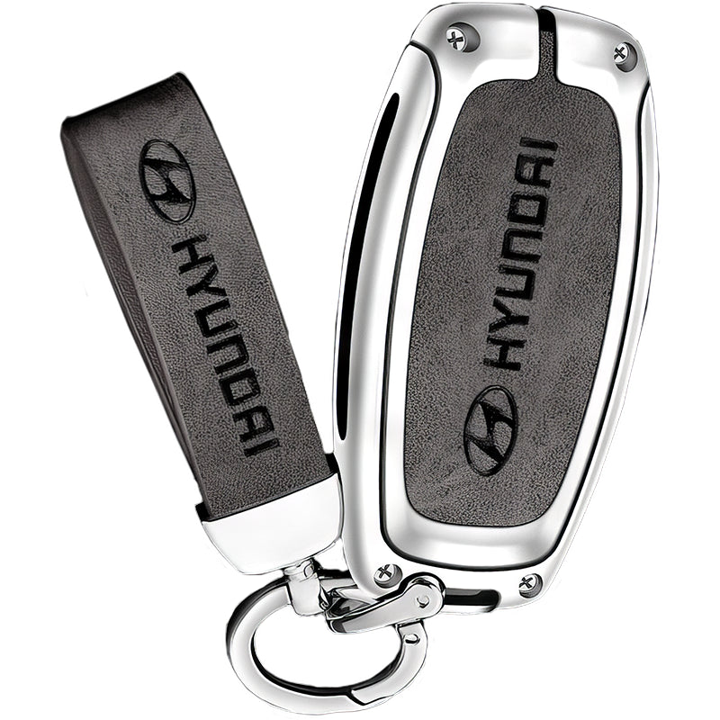 Zinc Alloy Leather TPU Car Key Case Cover for Hyundai FCC ID: TQ8-FOB-4F30, NYOSYEC4FOB1608