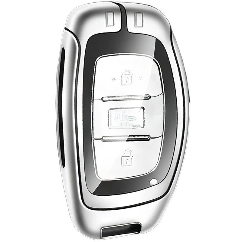 Zinc Alloy Leather TPU Car Key Case Cover for Hyundai FCC ID: TQ8-FOB-4F11, SY5MDFNA433