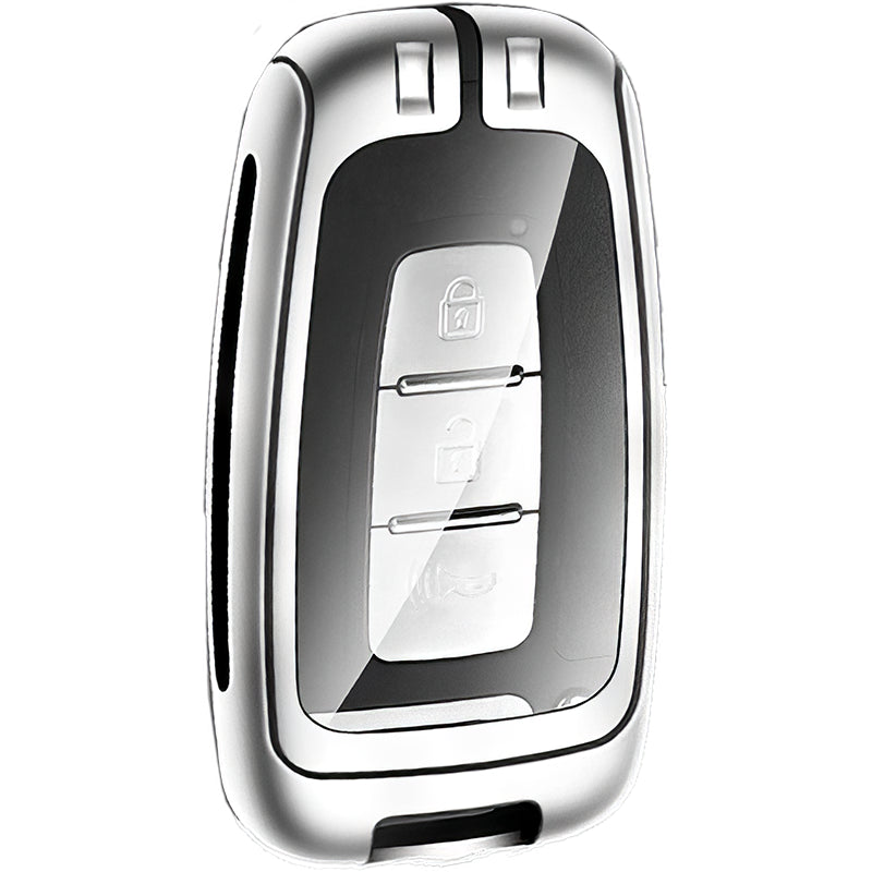 Zinc Alloy Leather TPU Car Key Case Cover for Hyundai FCC ID: SY5HMFNA04, SY5RBFNA433