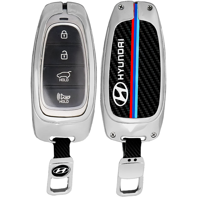 Zinc Alloy TPU Car Key Case Cover for Hyundai FCC ID: TQ8-FOB-4F20, TQ8-FOB-4F28
