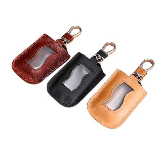 Key Fob Leather Tote To Protect Remote or Re-Attach To Keychain