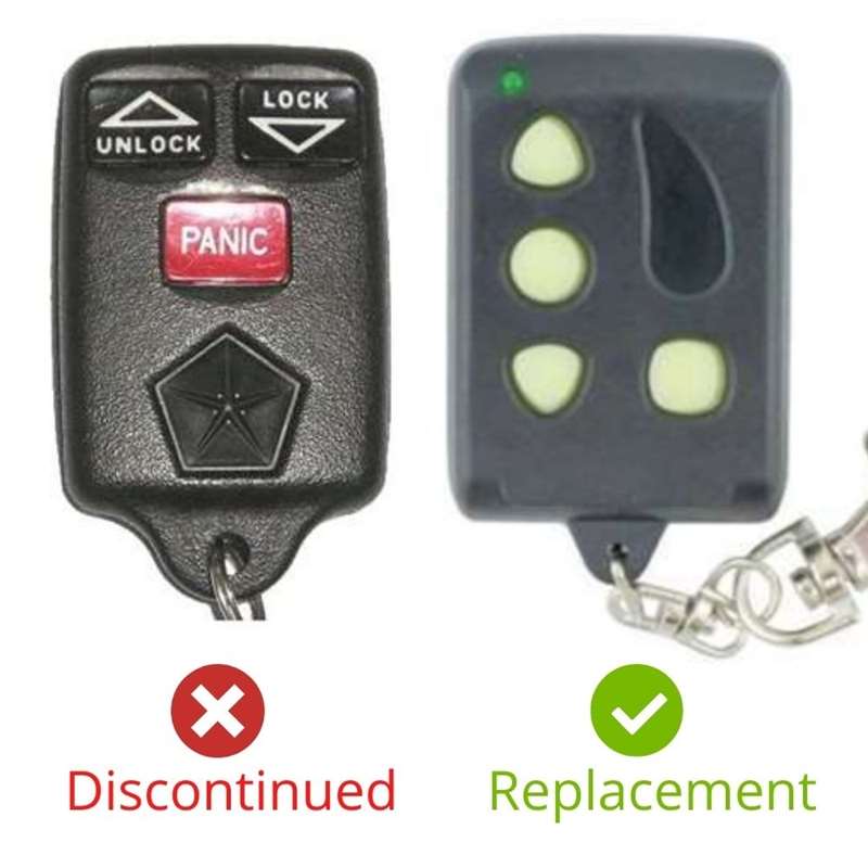 1998 Dodge Caravan Remote FCC ID: GQ43VT7T - Remotes And Keys