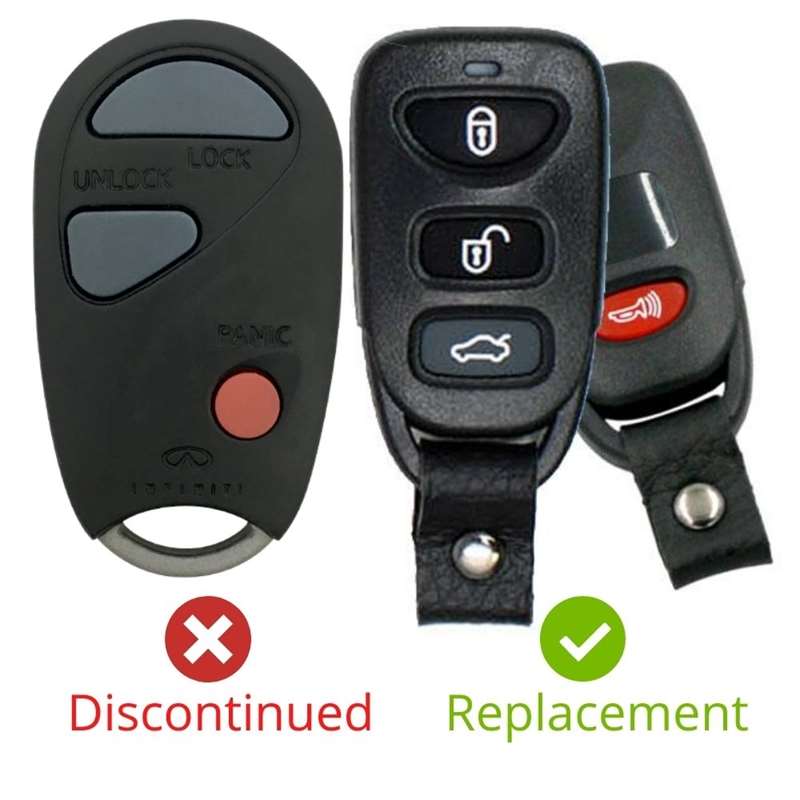 2000 Infiniti QX4 Remote 28268-7J100 28268-2W610 KBRASTU09