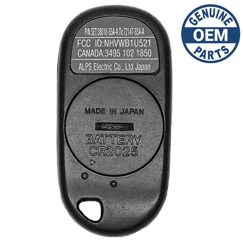 1999 Honda Accord Keyless Entry Remote for Dealer Installed System A269ZUA101