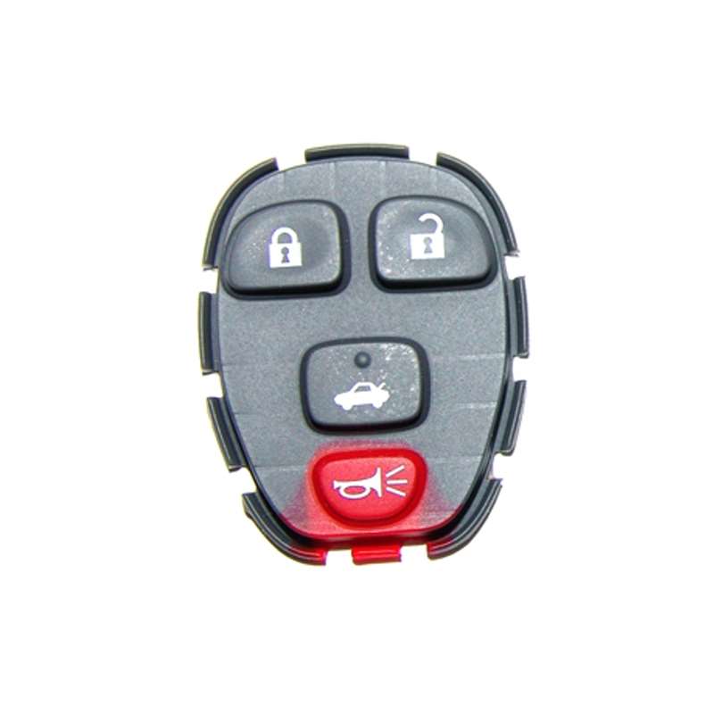 Replacement Case and Button Pad fits 22733523 15252034 KOBGT04A 4 Button Remote 15252034 - Regular
