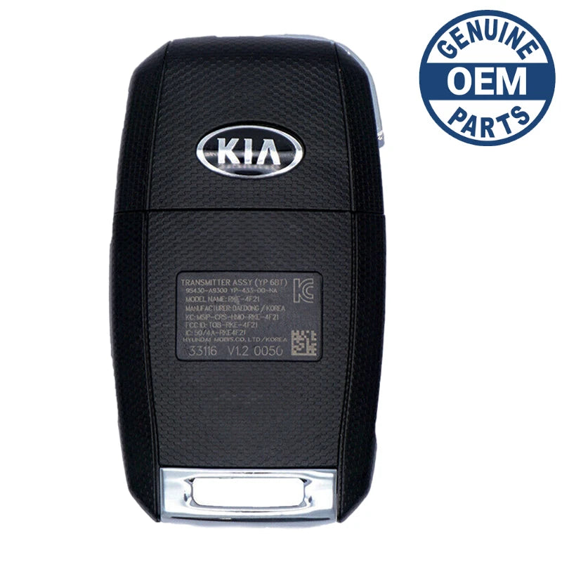 OEM Kia Sedona Flip Key Remote Fob TQ8-RKE-4F21 – With New Uncut Aftermarket Blade