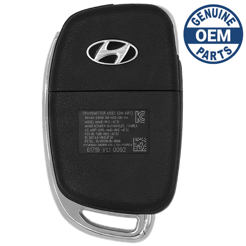 2013 Hyundai Santa Fe Flipkey Remote PN: 95430-2W100