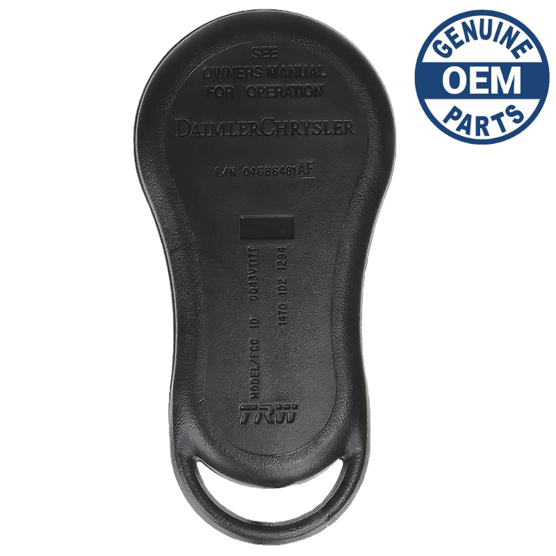 2004 Chrysler Voyager Remote FCC: GQ43VT18T, PN: 04686797