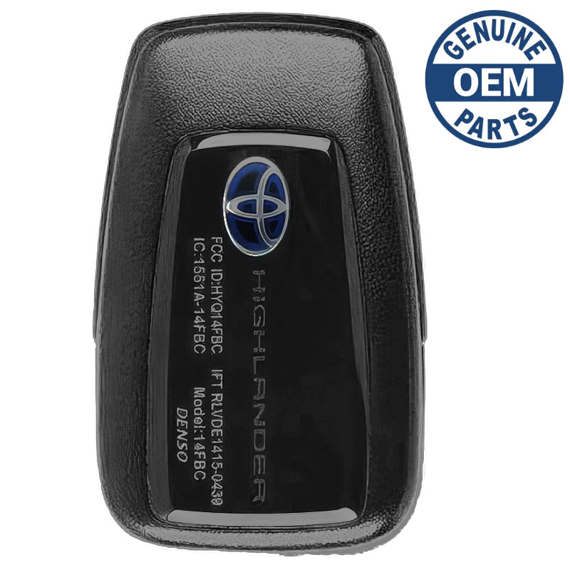 2022 Toyota Highlander Hybrid Smart Key Remote PN: 8990H-0E030