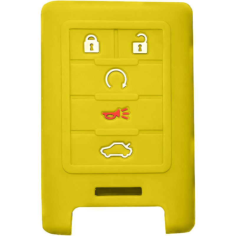 Silicone Key Fob Cover For GM 5 Buttons Smart Key Remote