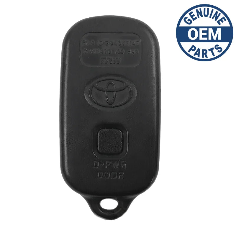 2001 Toyota Sienna Remote PN: 89742-08070 GQ43VT14T 4 Button Dual Sliding Doors