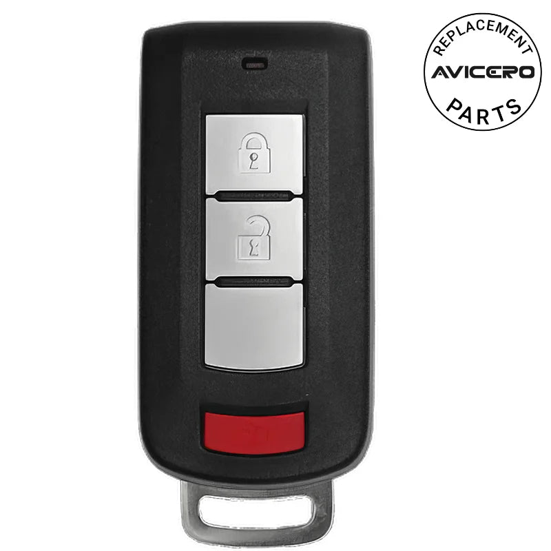 Unbranded Key Fob Shell Case (2-Pack) For 2008-2012 Mitsubishi Eclipse & Galant – Uncut Blade, 4 Buttons