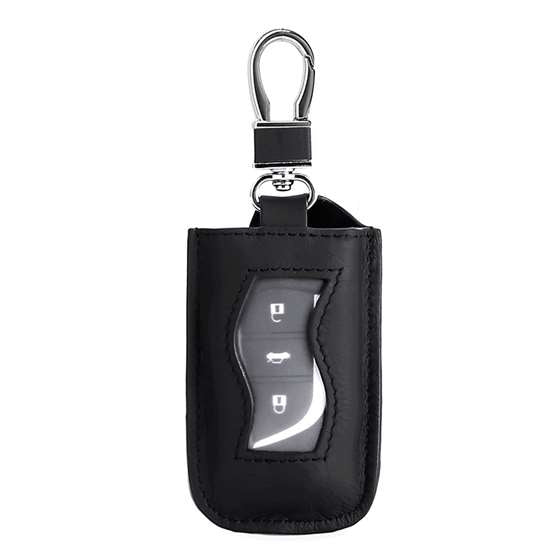 Key Fob Leather Tote To Protect Remote or Re-Attach To Keychain